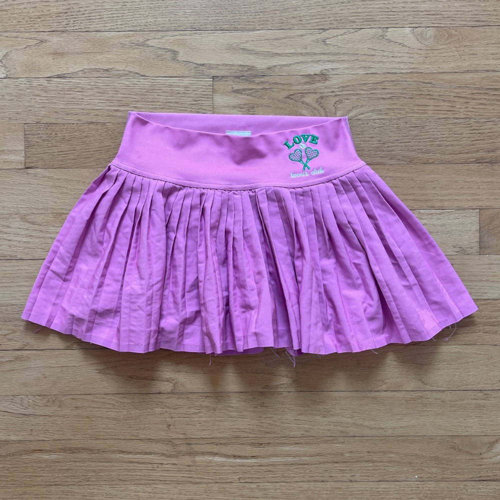 ISCREAM x THEME EUC Pink Pleated Tennis Skirt w/ Built in Shorts